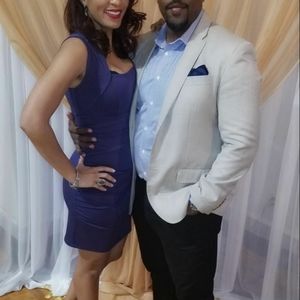 Slim Fabulous Slimming Blue Small Mini Dress